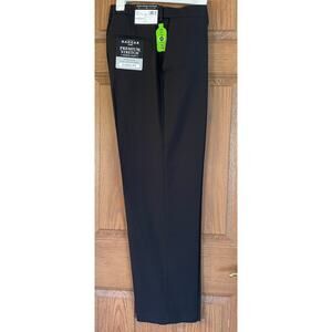 NWT Haggar H26 Men’s Stretch Dress Pants Black size 36x32 midweight relaxed leg